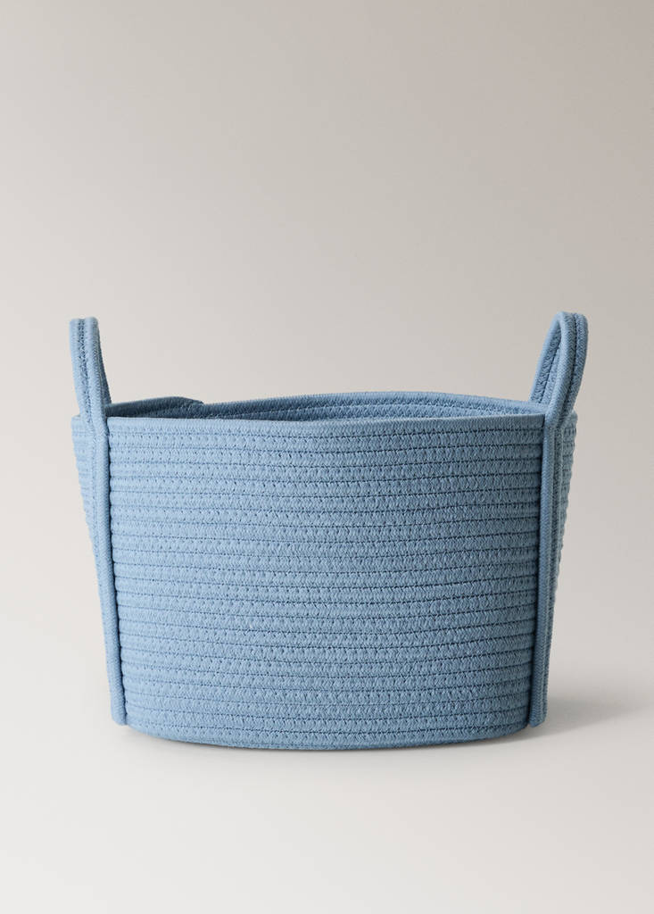 Small cotton children's basket — Sky Blue