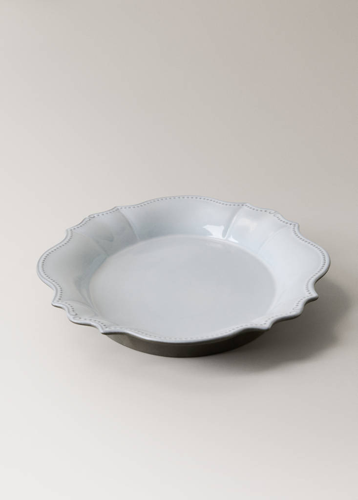 Recycled stoneware tray — Light/Pastel Grey