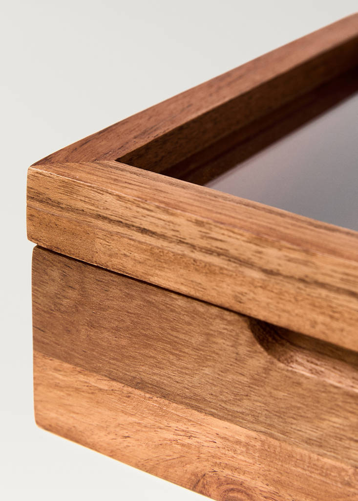 Medium wooden jewelry box — Brown