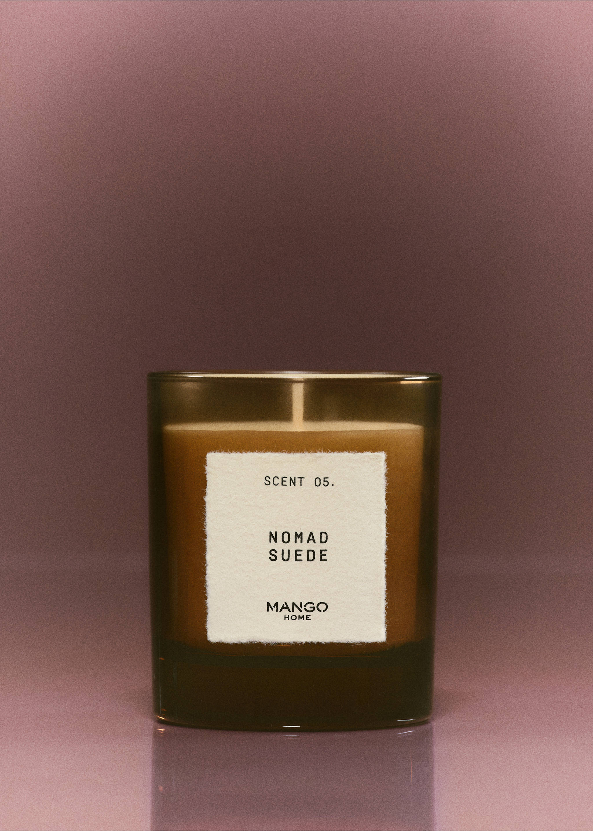 NOMAD SUEDE scented candle 200 g - General plane, Brown. Ref: 37113355-00.
