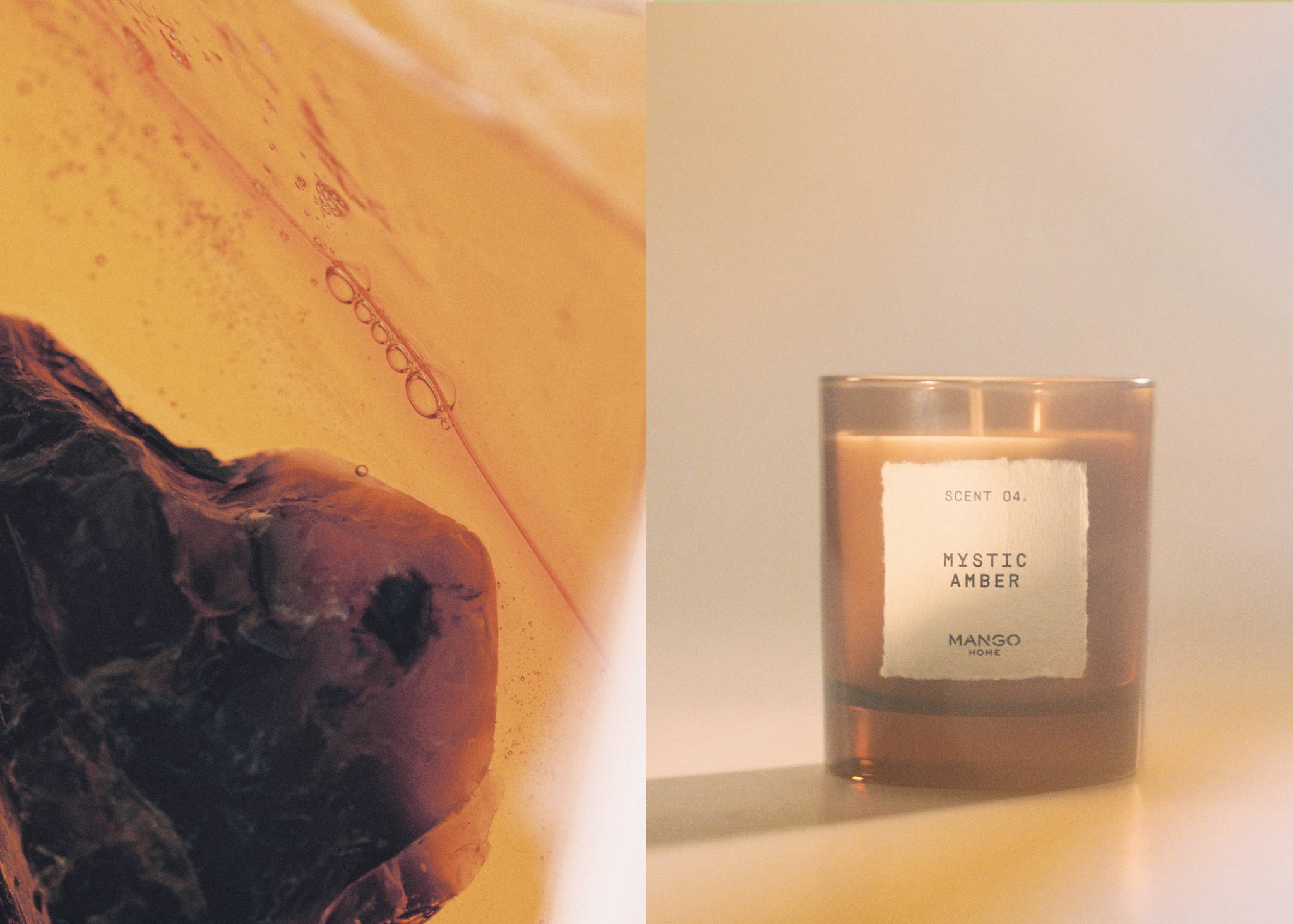 MYSTIC AMBER scented candle 200 g - Panoramic plane