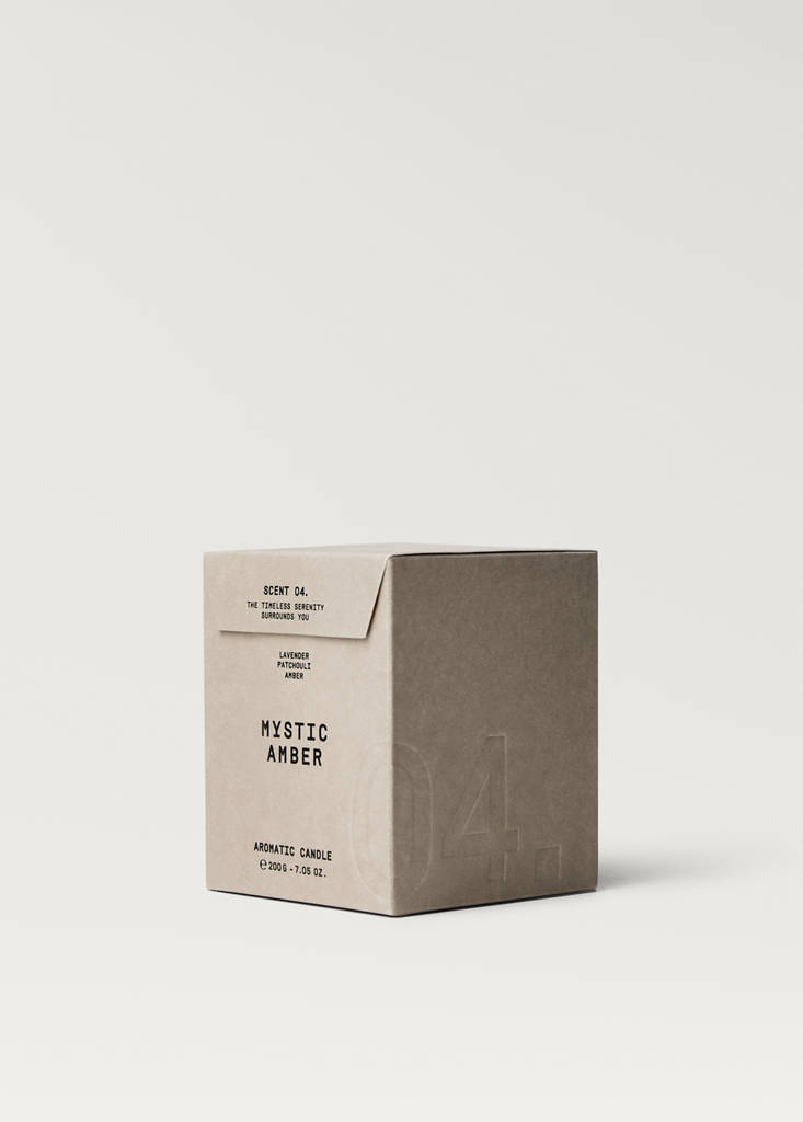 MYSTIC AMBER scented candle 200 g — Brown