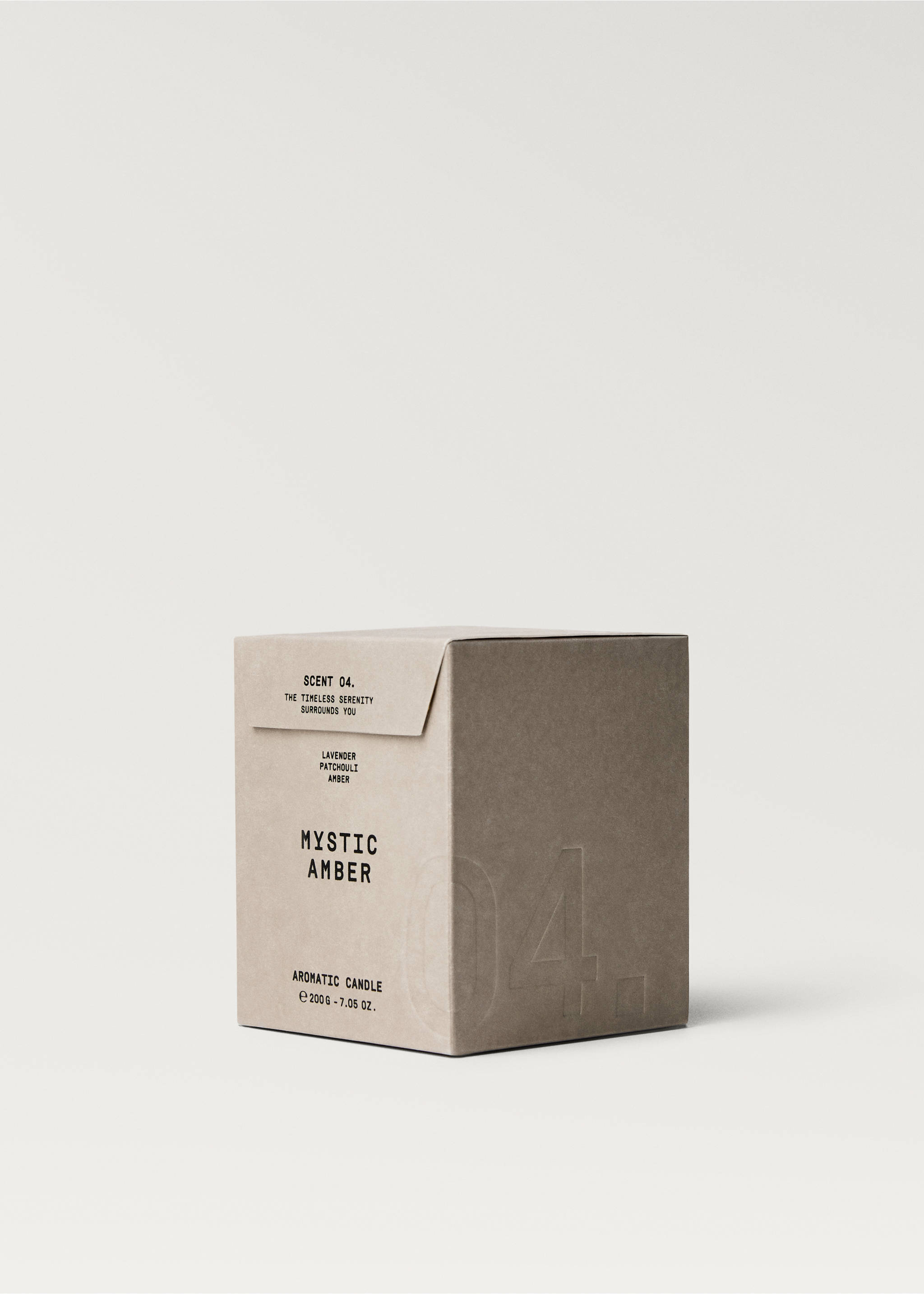 MYSTIC AMBER scented candle 200 g - Details of the article 2, Brown. Ref: 37113356-00.