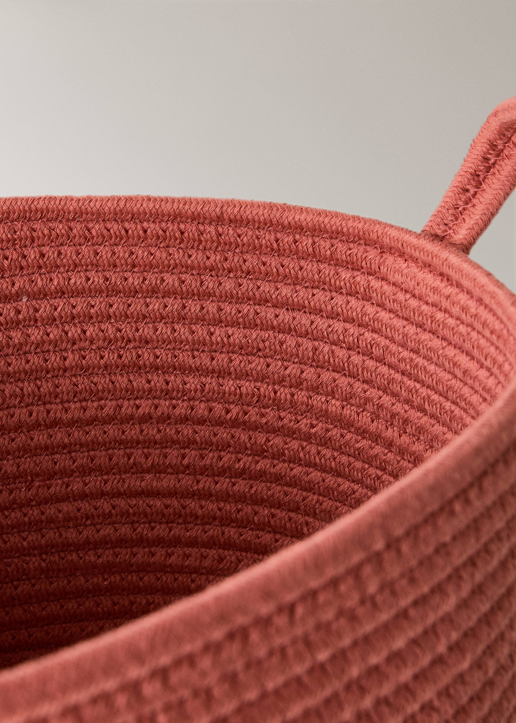 Large children's cotton basket with handles - Details of the article 3