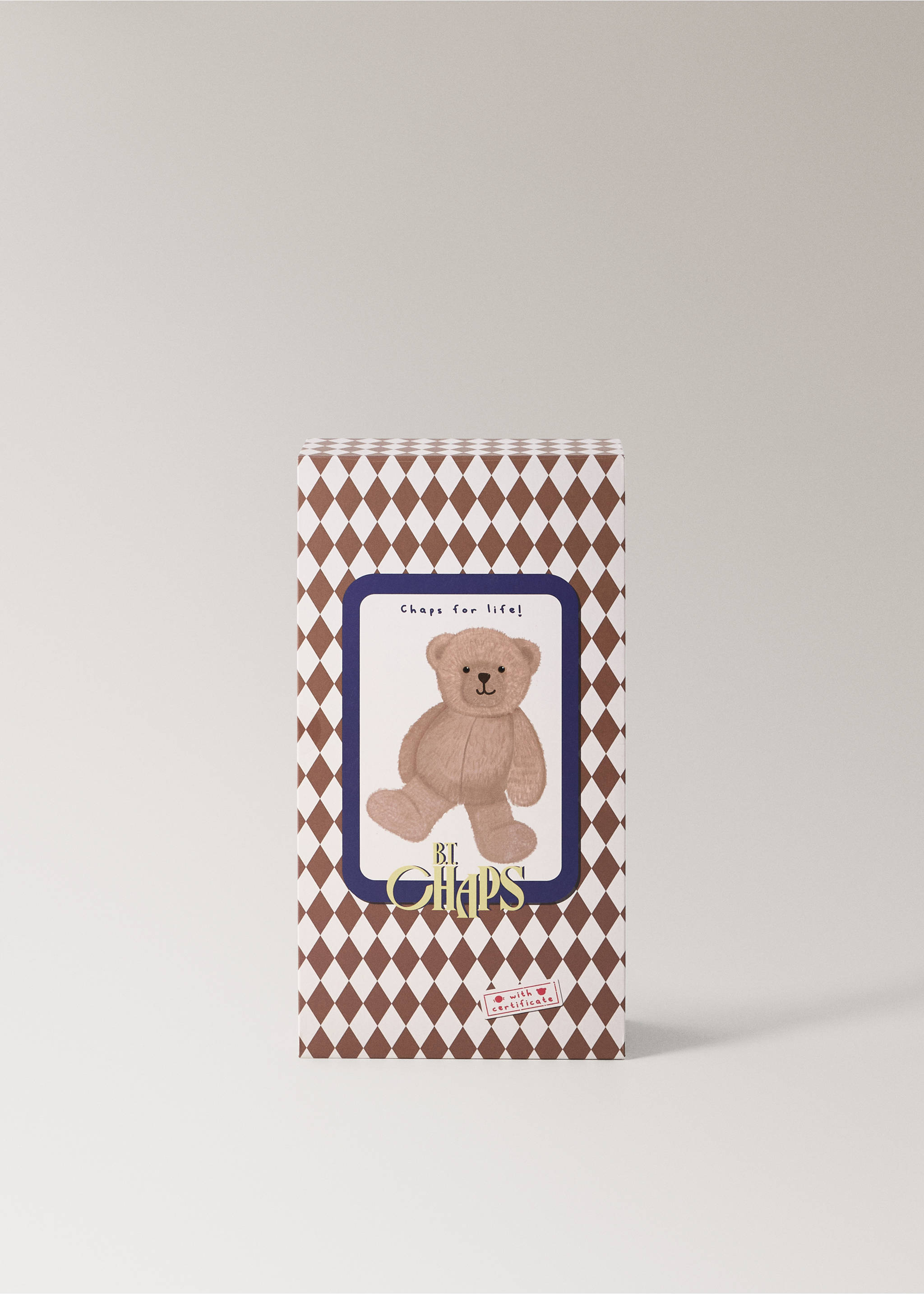 Gus teddy bear - Details of the article 4, Ecru. Ref: 37117939-00.
