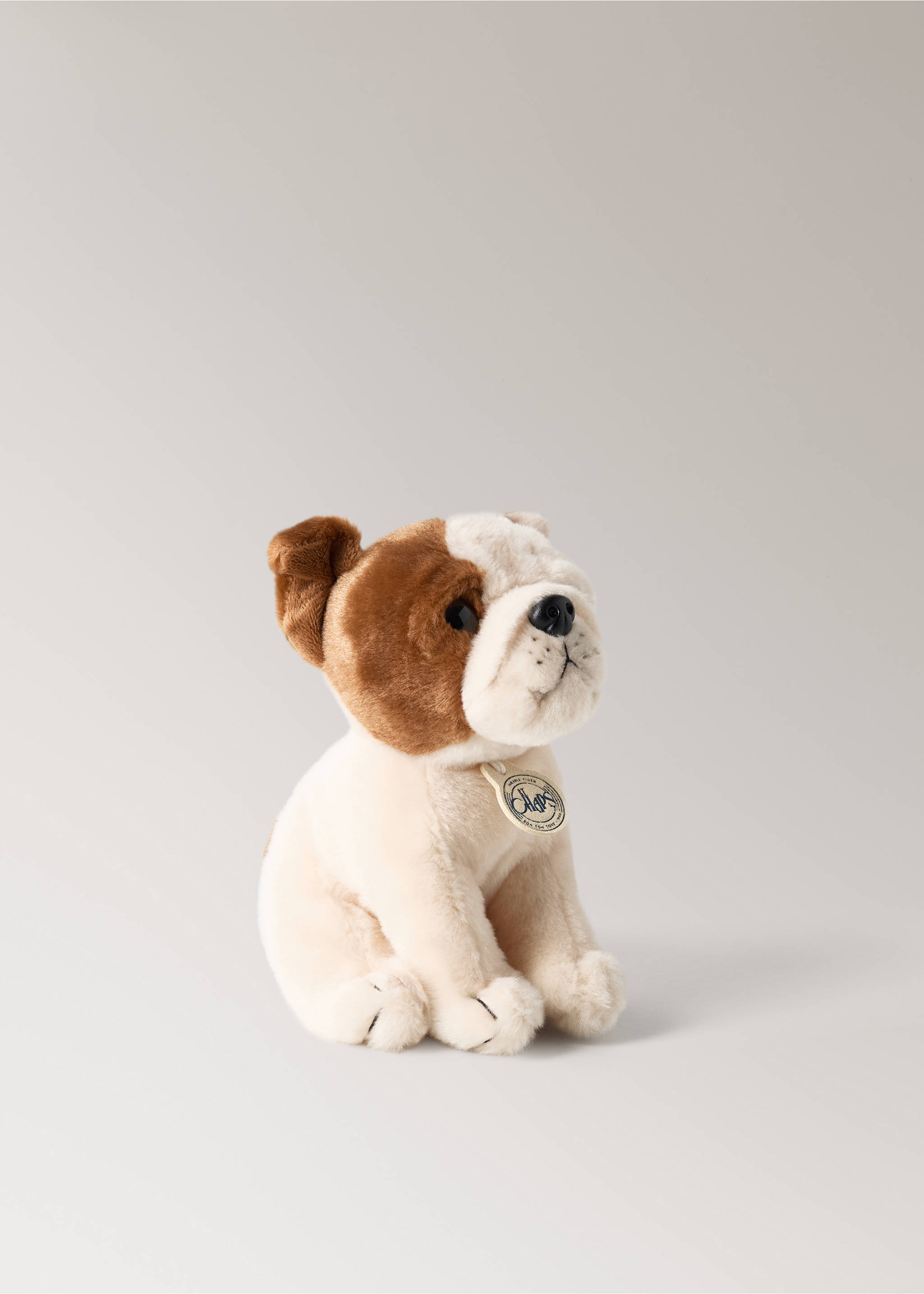 Bertha stuffed dog - Details of the article 1, Ecru. Ref: 37127937-00.