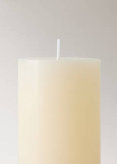 Small cylindrical decorative candle — Off White 2