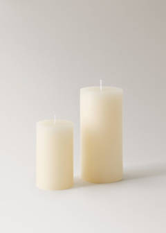 Small cylindrical decorative candle — Off White 4
