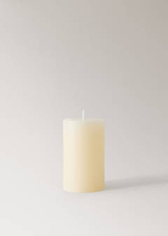 Small cylindrical decorative candle — Off White 5
