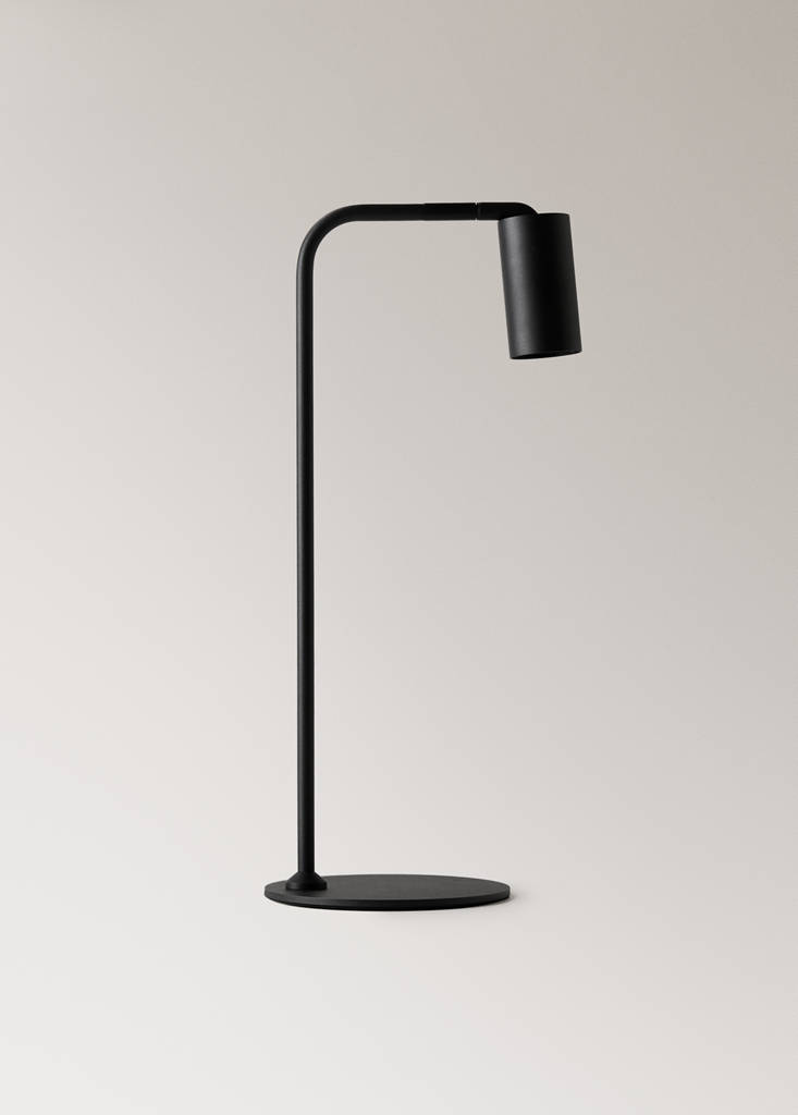 Metal table lamp with spotlight — Black