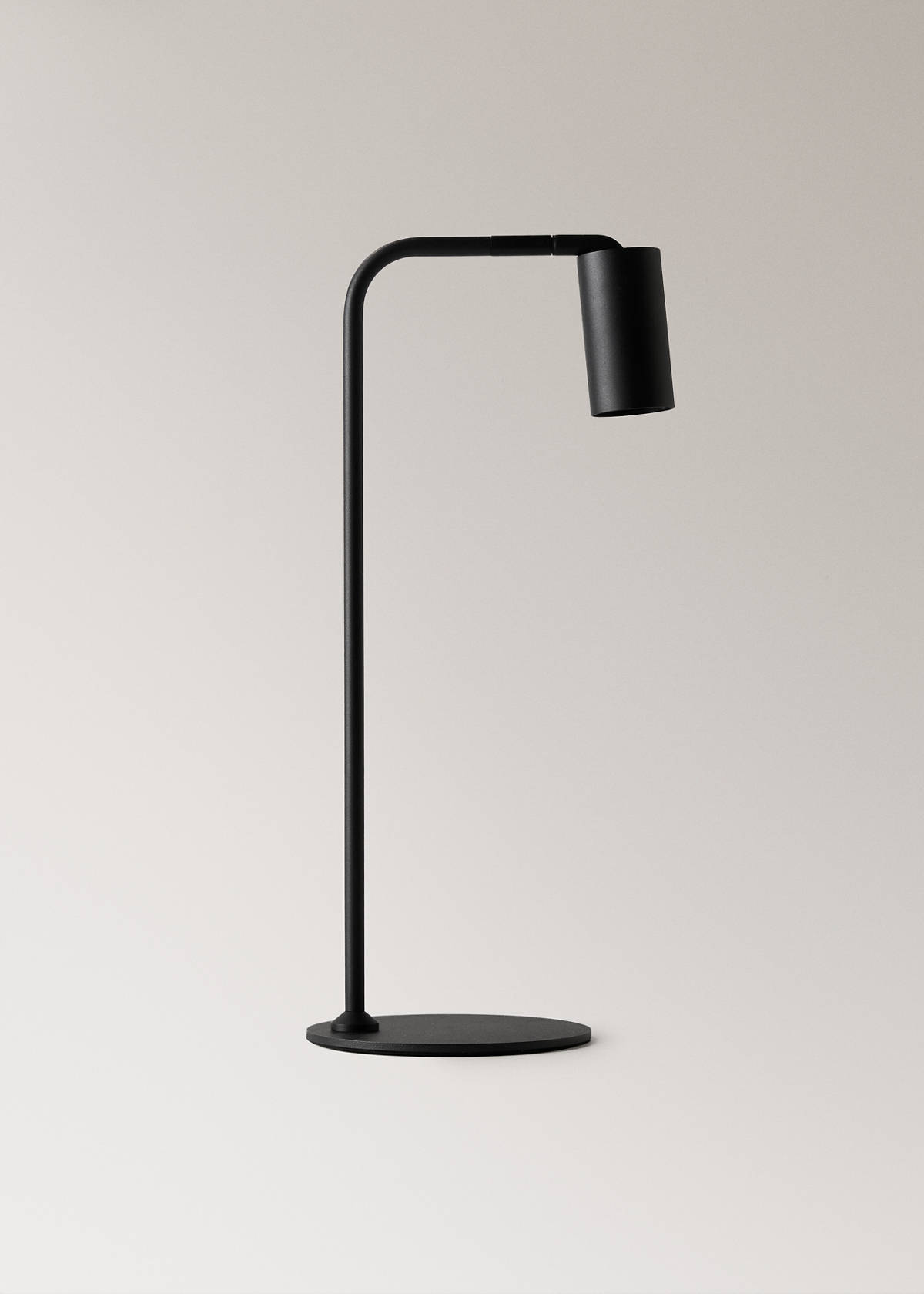 Metal table lamp with spotlight — Black