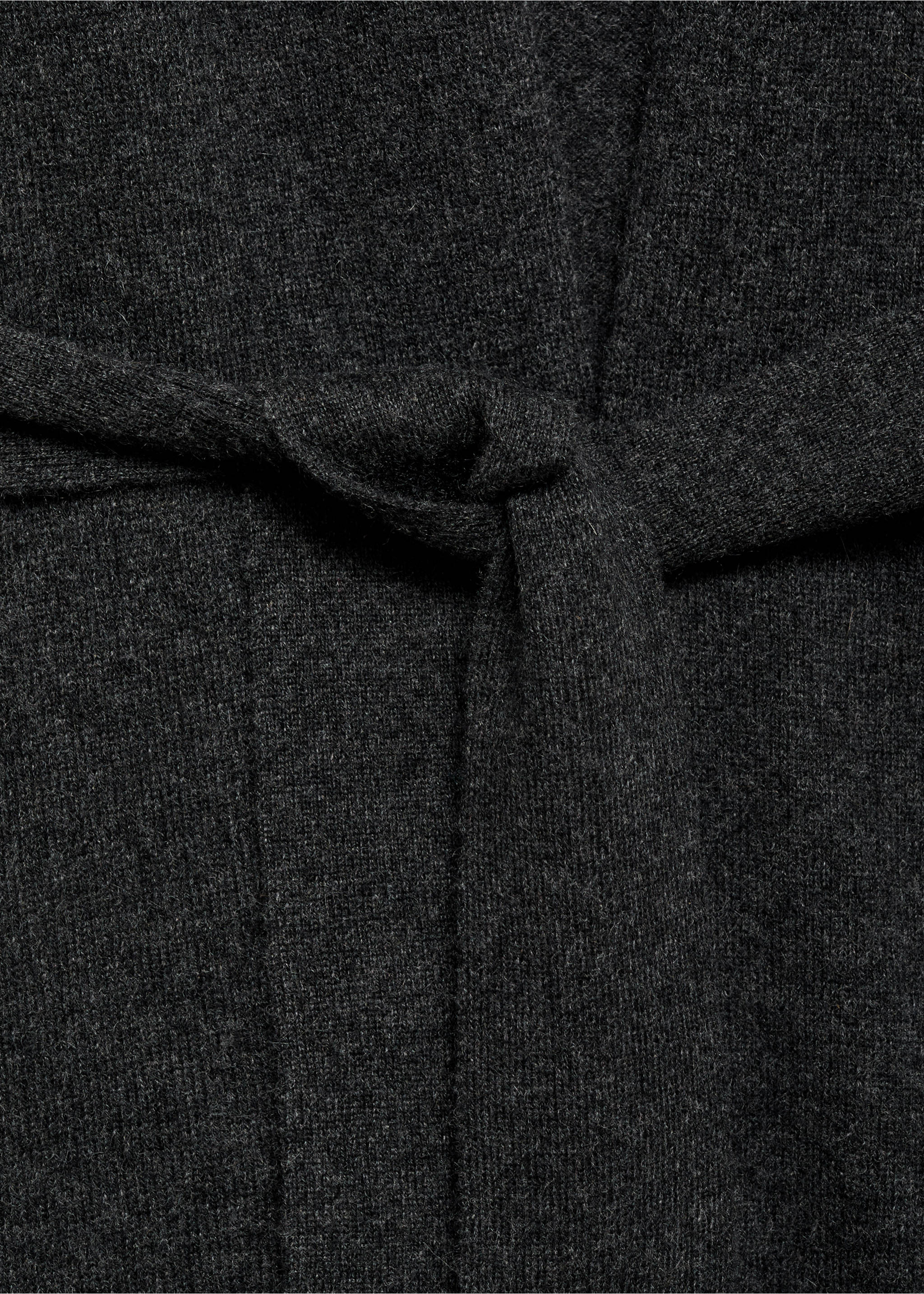 Cardigan 100 % cachemire coupe longue - Détail de l'article 8, Gris anthracite. Ref: 37143328-00.