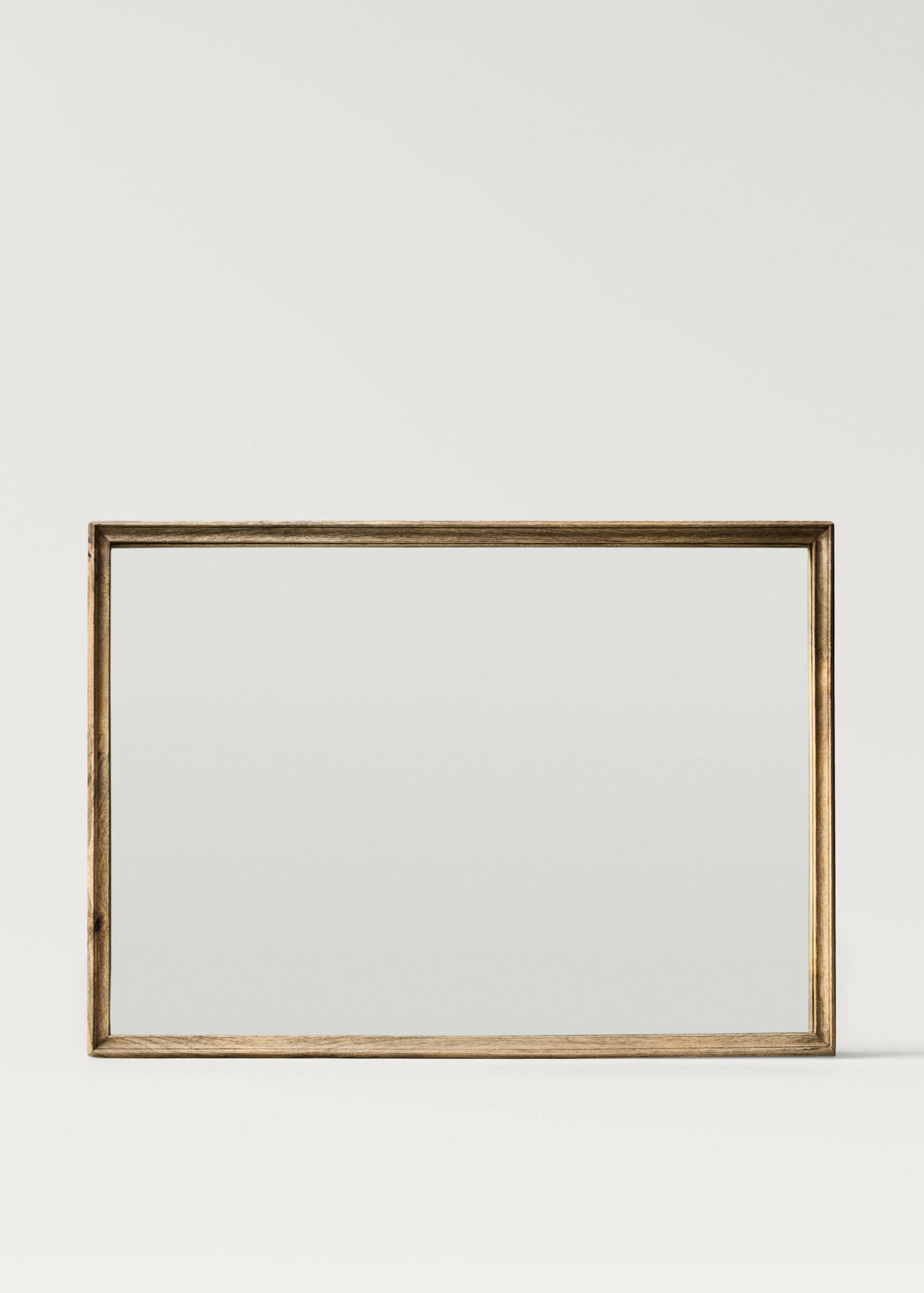 Large rectangular wooden wall mirror - Details of the article 1
