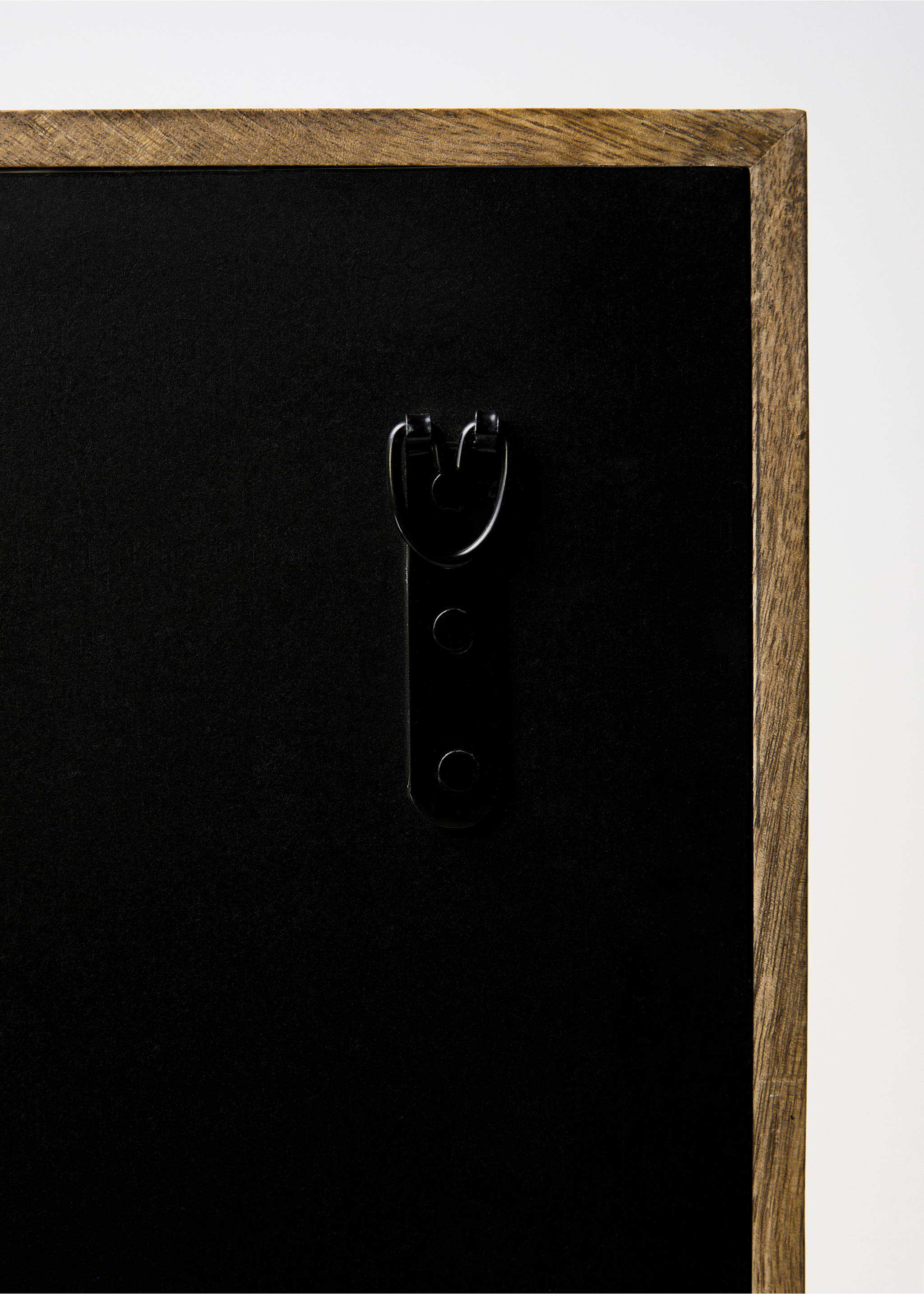Large rectangular wooden wall mirror - Details of the article 2, Brown. Ref: 37143800-00.
