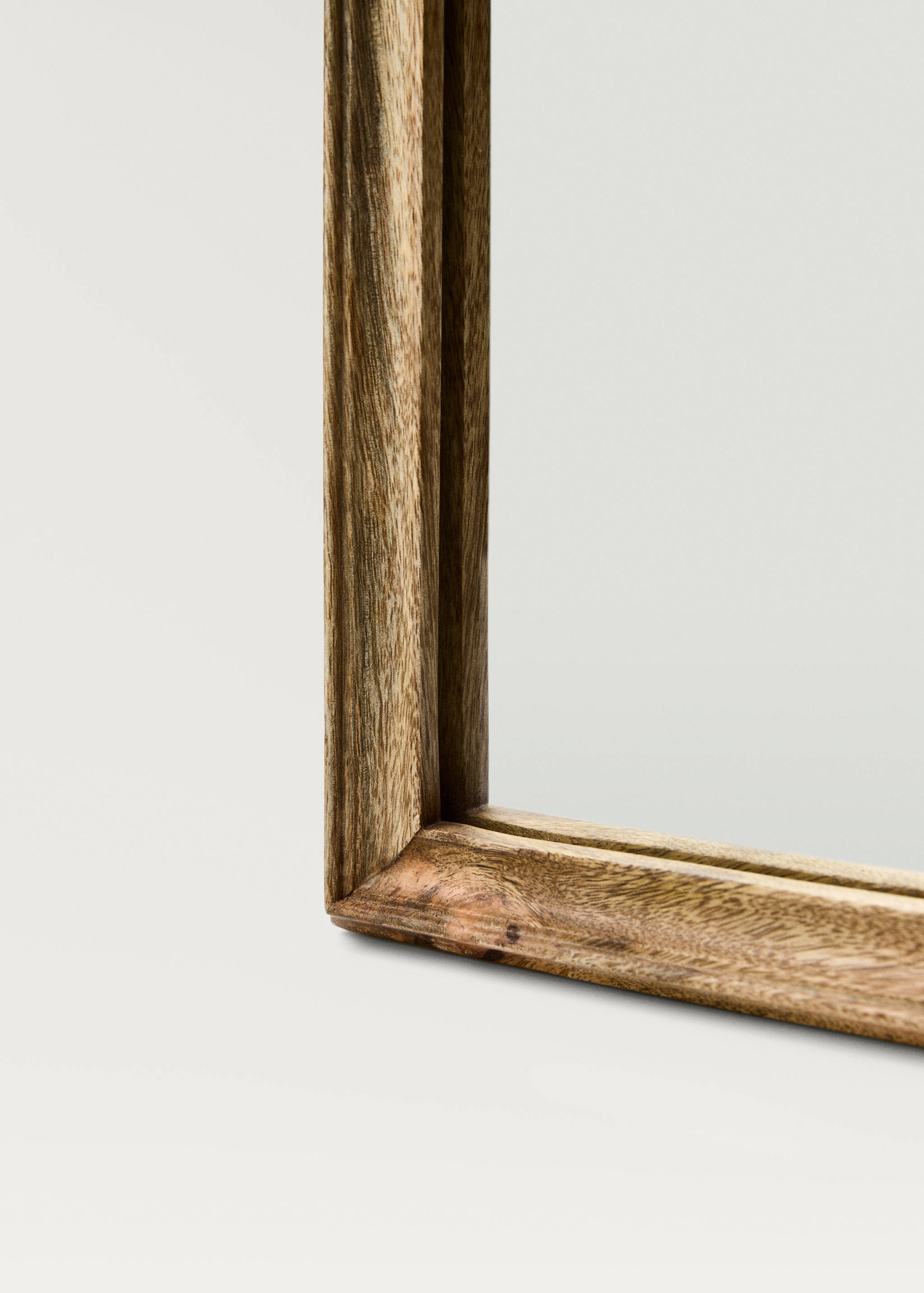 Large rectangular wooden wall mirror - Details of the article 4