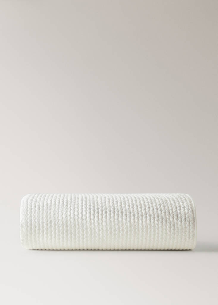 Satin-Steppdecke für 130/150 cm Bett — Ecru