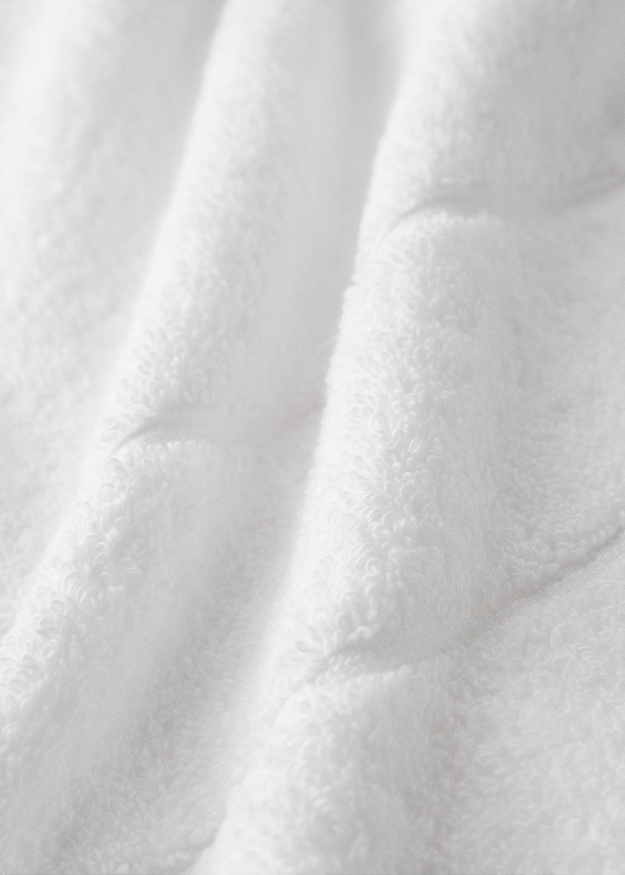 100% cotton face towel - Details of the article 2, White. Ref: 37144803-00.