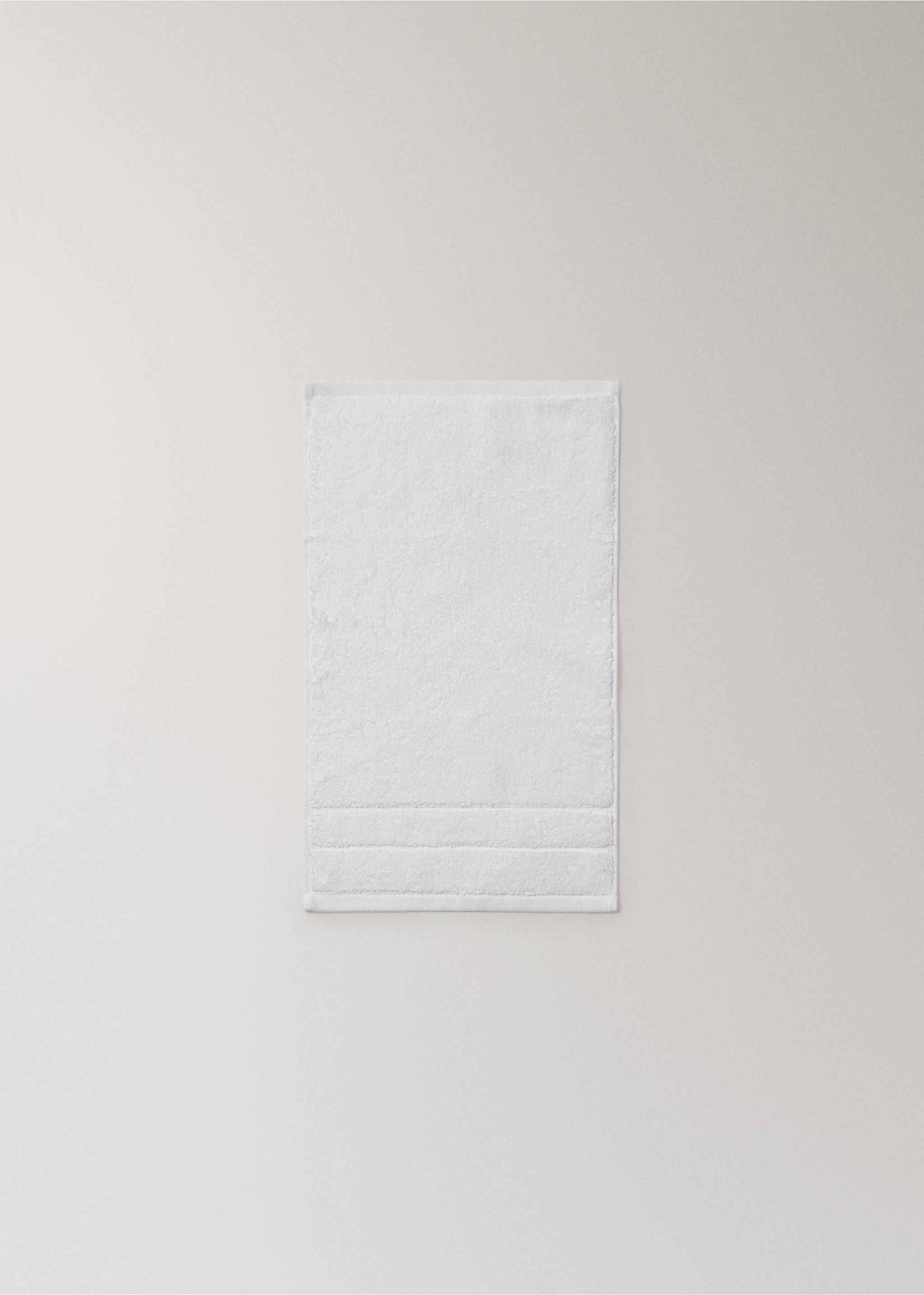 100% cotton face towel - Details of the article 4, White. Ref: 37144803-00.
