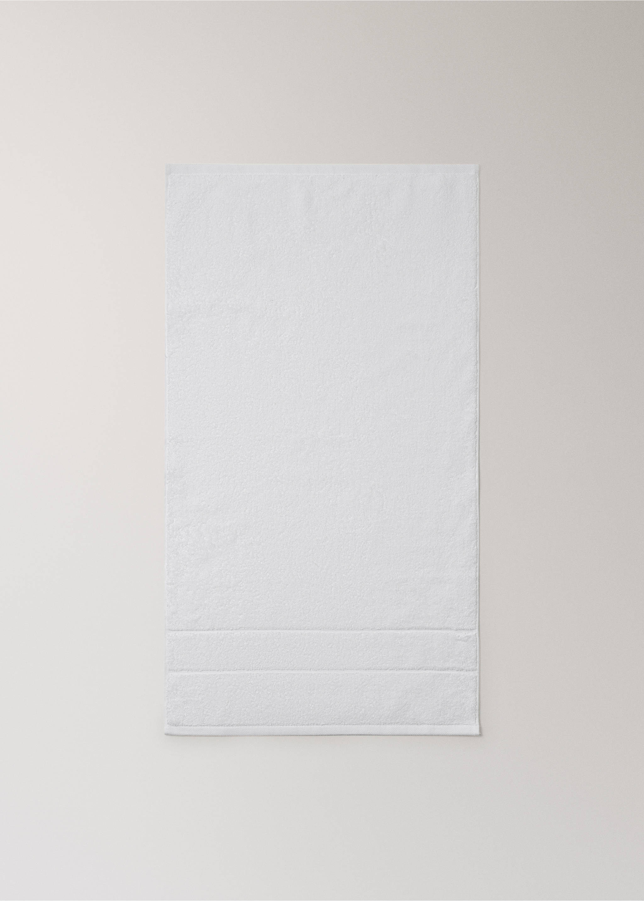 100% cotton hand towel - Details of the article 4, White. Ref: 37144804-00.