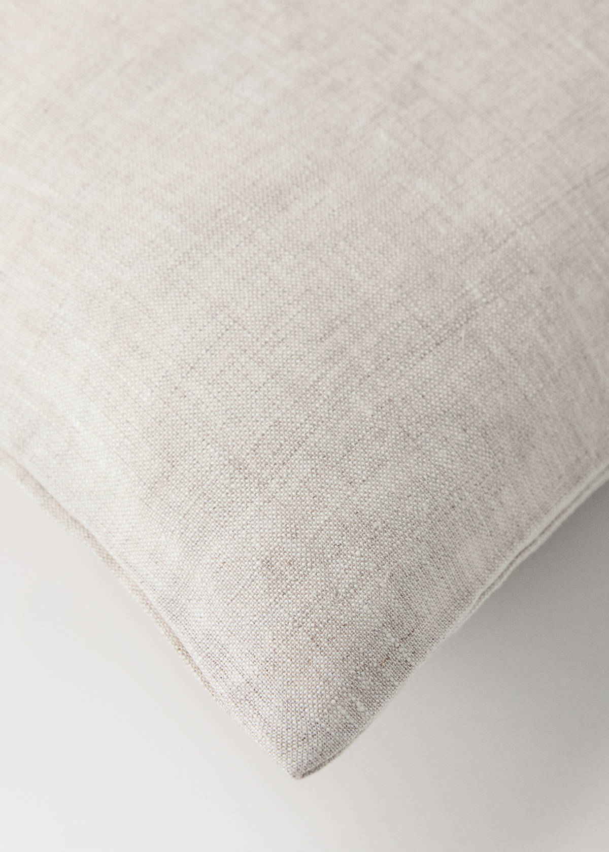 Washed linen duvet cover for cot — Beige