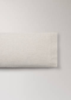 Washed linen pillowcase with hemstitch 45x110 cm — Beige 4