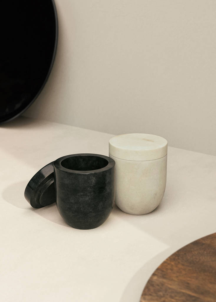 Marble salt and pepper mills — Light/Pastel Grey