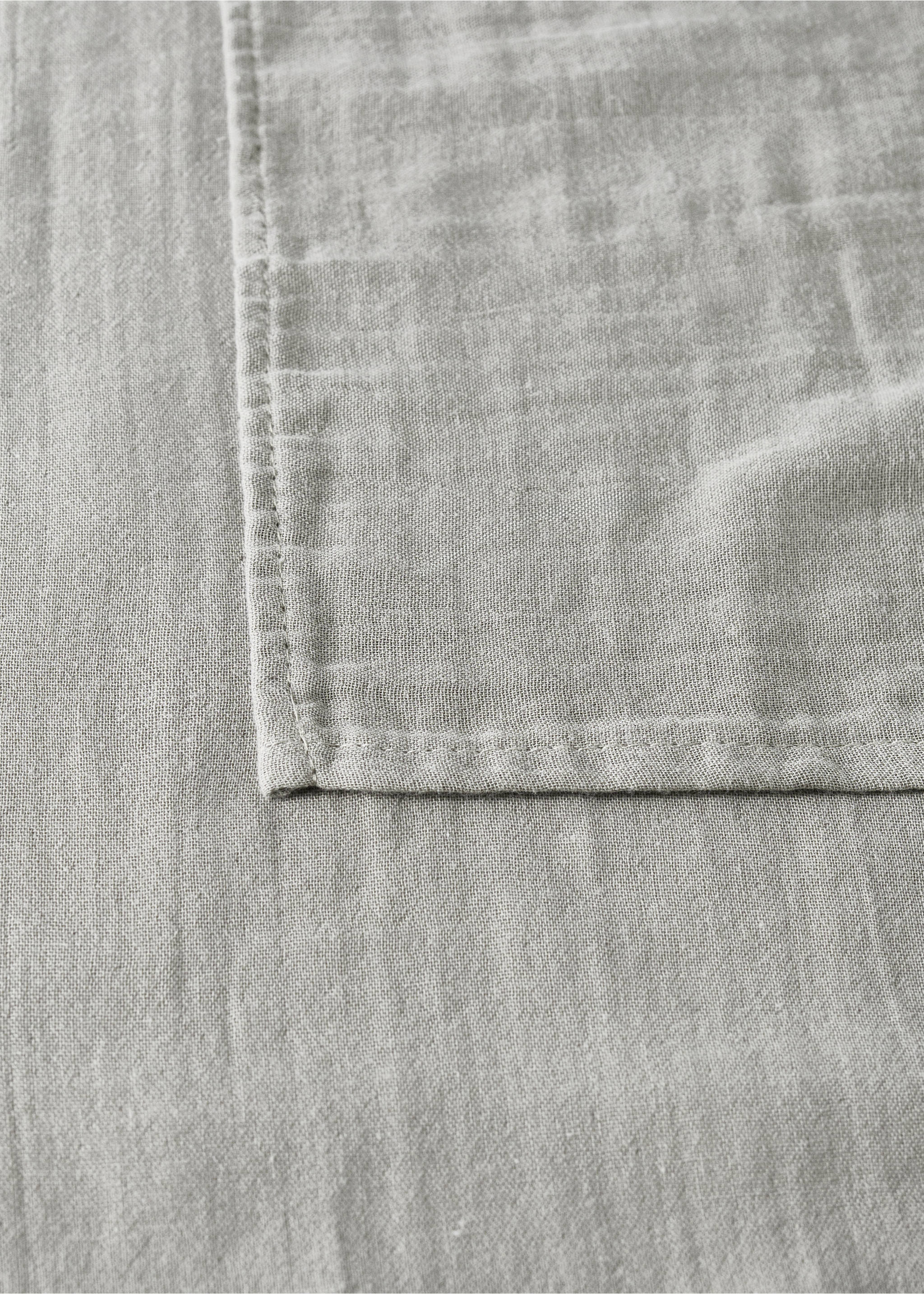 Cotton textured baby swaddle - Details of the article 2, Medium Brown. Ref: 37151573-00.