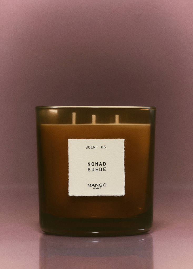 NOMAD SUEDE scented candle 500 g — Brown