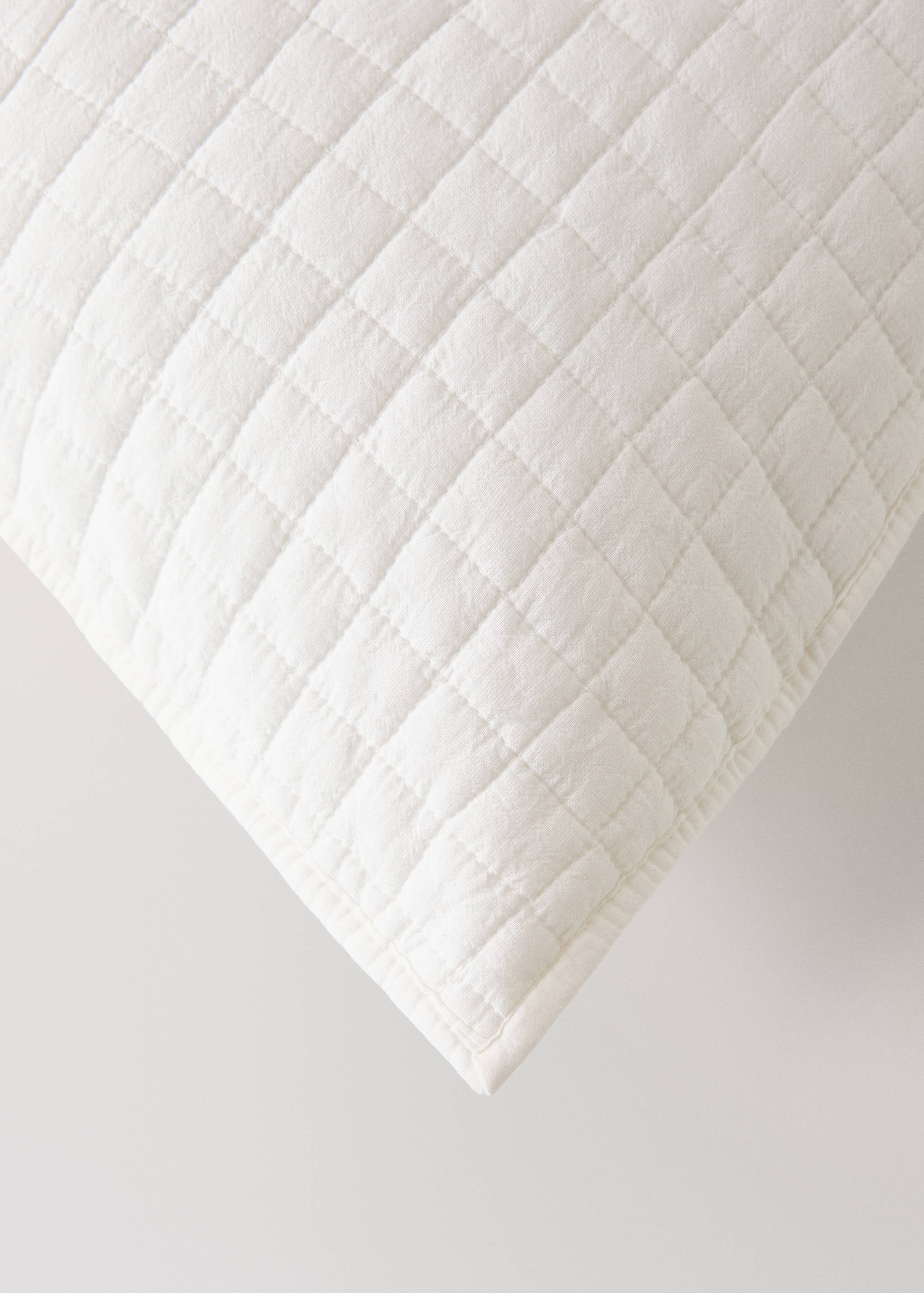 Garment-dyed cotton bed cushion cover 50x50 cm - Details of the article 2