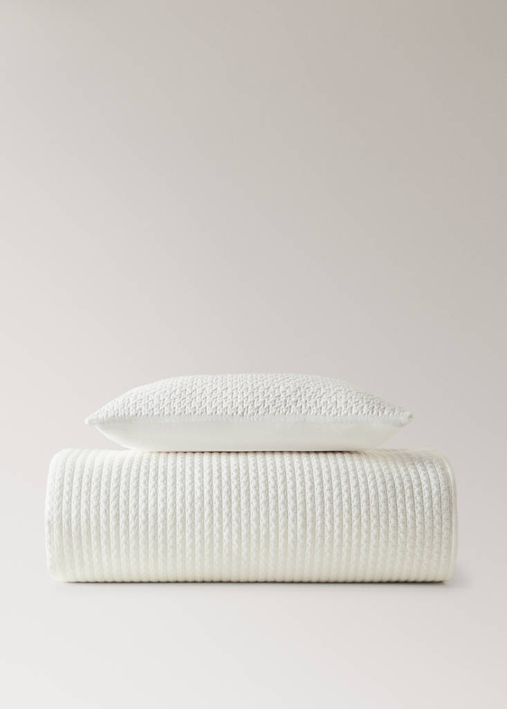 Satin cushion cover — Ecru