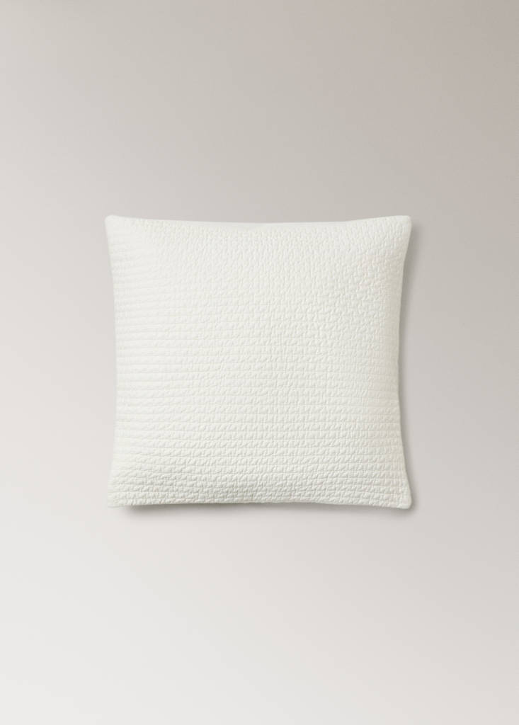 Satin cushion cover — Ecru