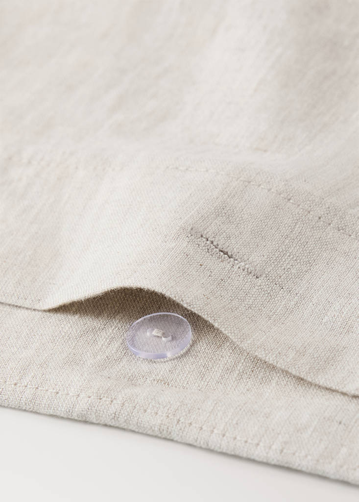 Washed linen children's duvet cover for 90 cm bed — Beige