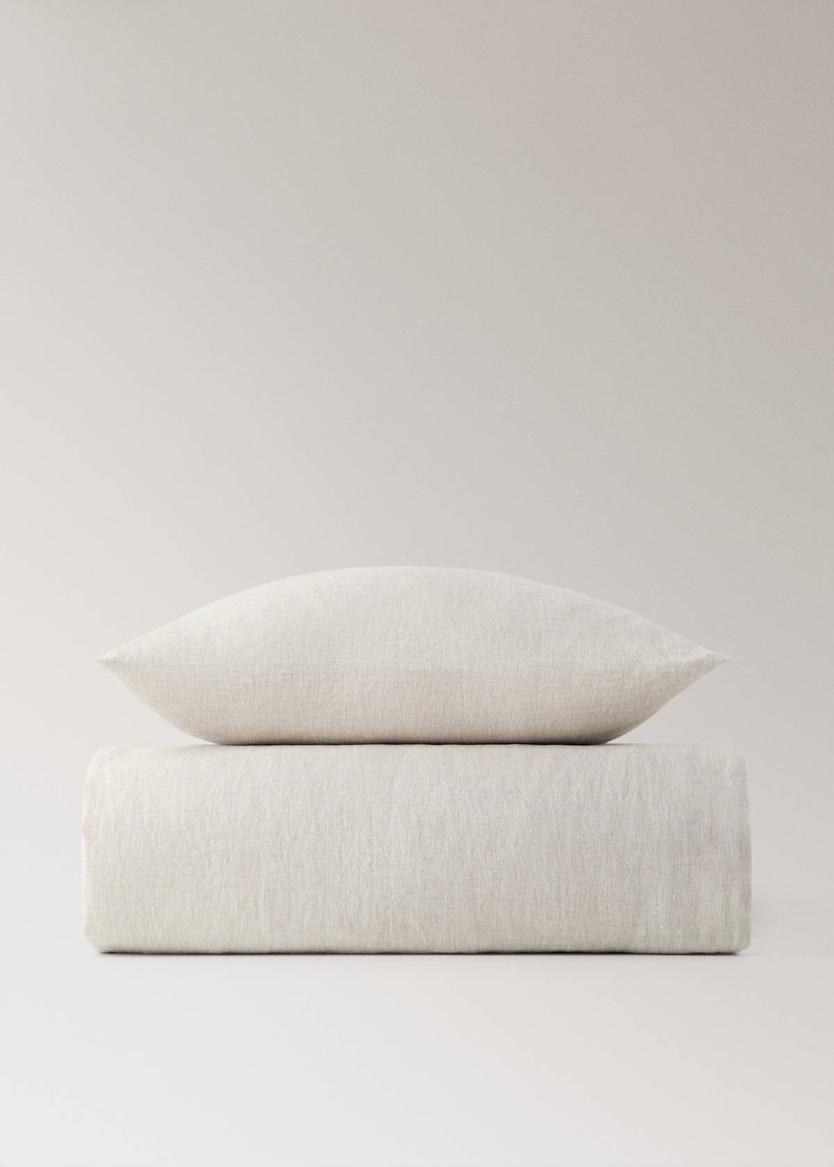 Washed linen children's duvet cover for 90 cm bed — Beige