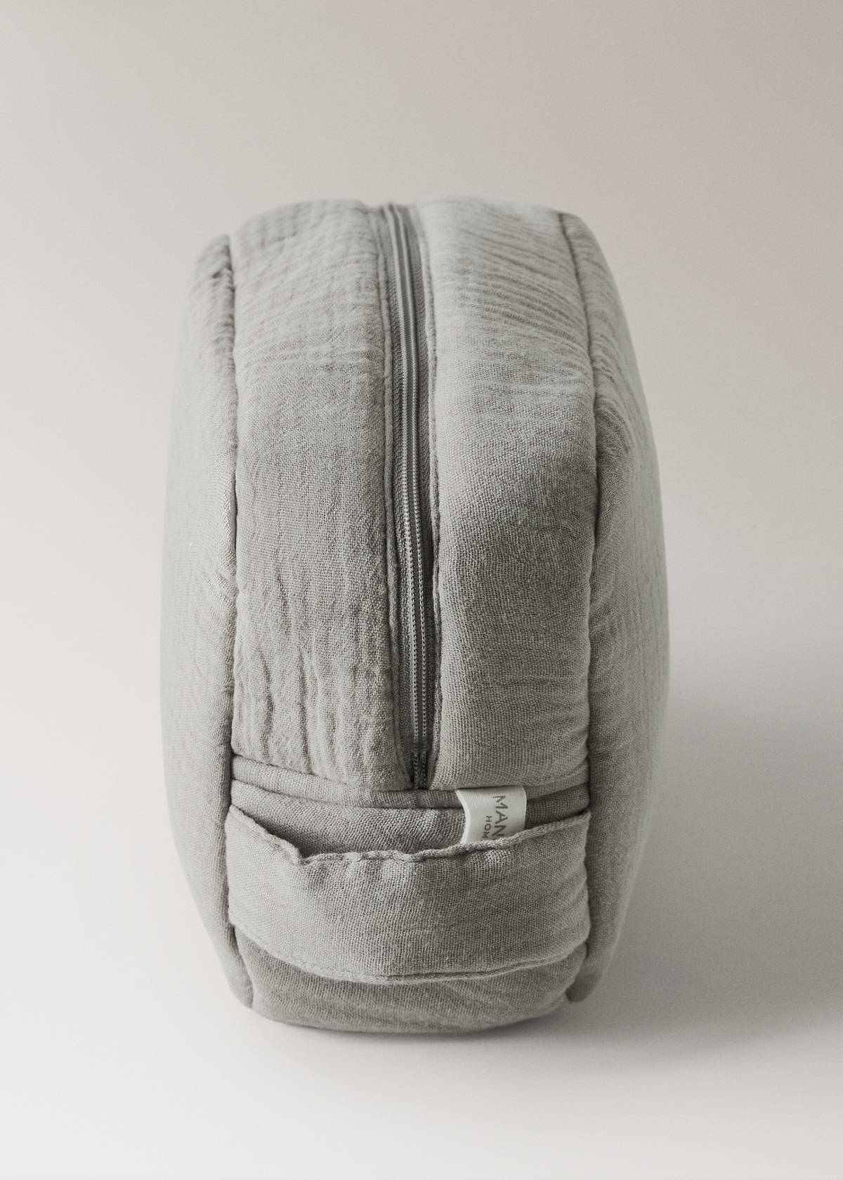 Children’s cotton gauze toiletry bag — Medium Brown