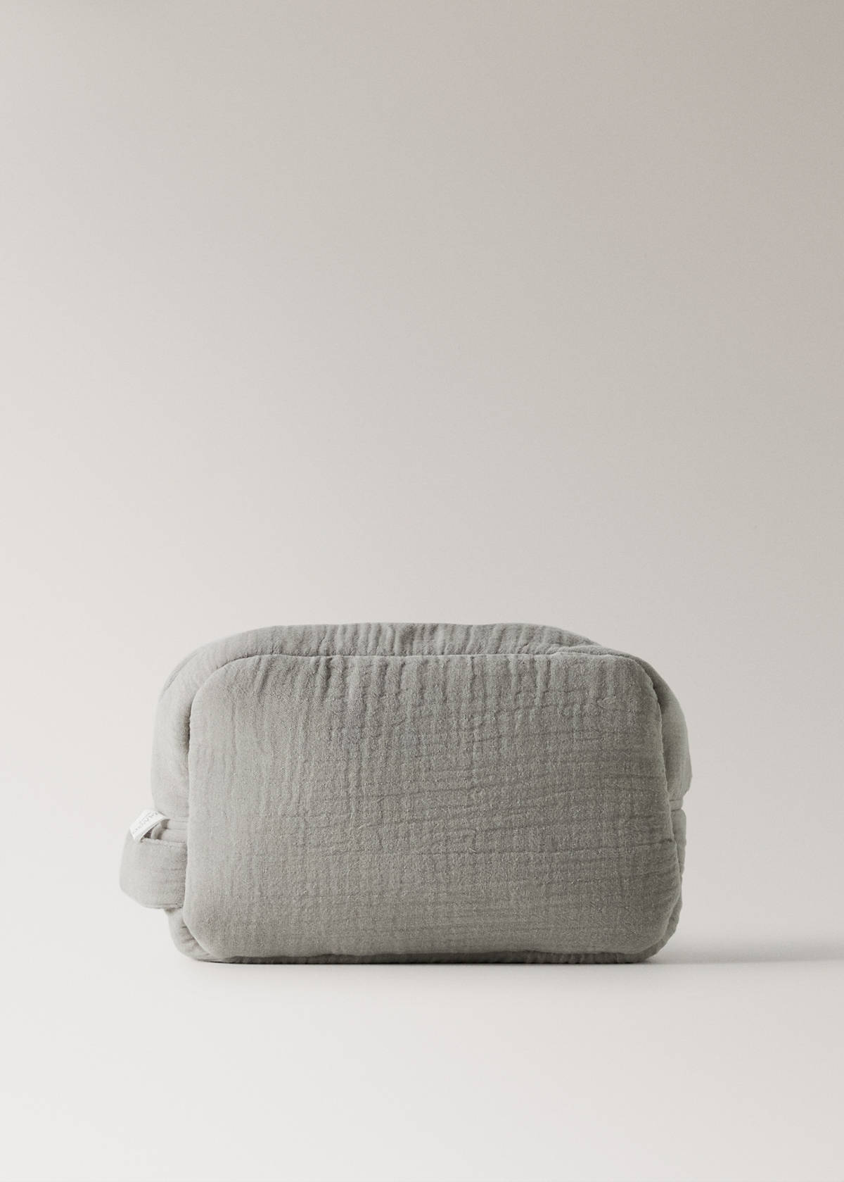 Children’s cotton gauze toiletry bag — Medium Brown