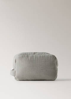 Children’s cotton gauze toiletry bag — Medium Brown 4