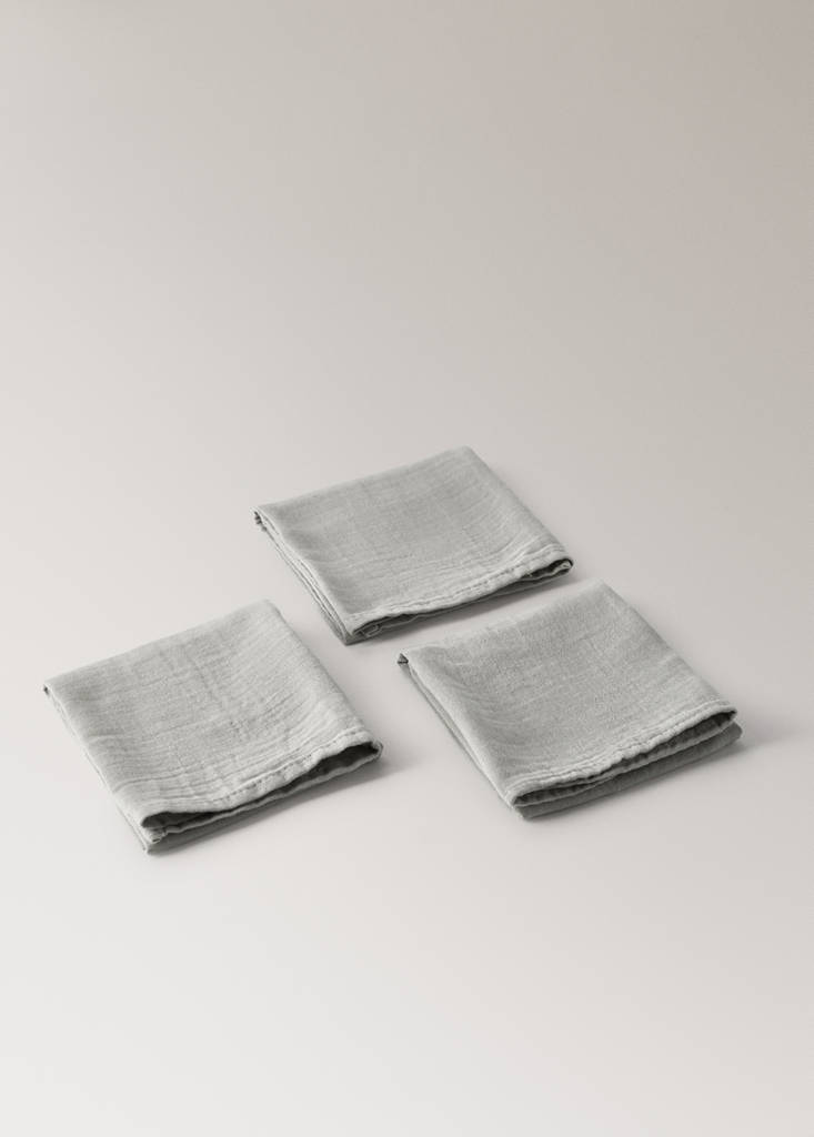 Plain cotton baby swaddle — Medium Brown