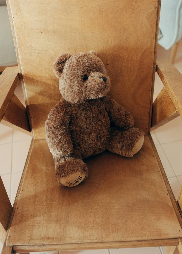 Henry big teddy bear — Ecru
