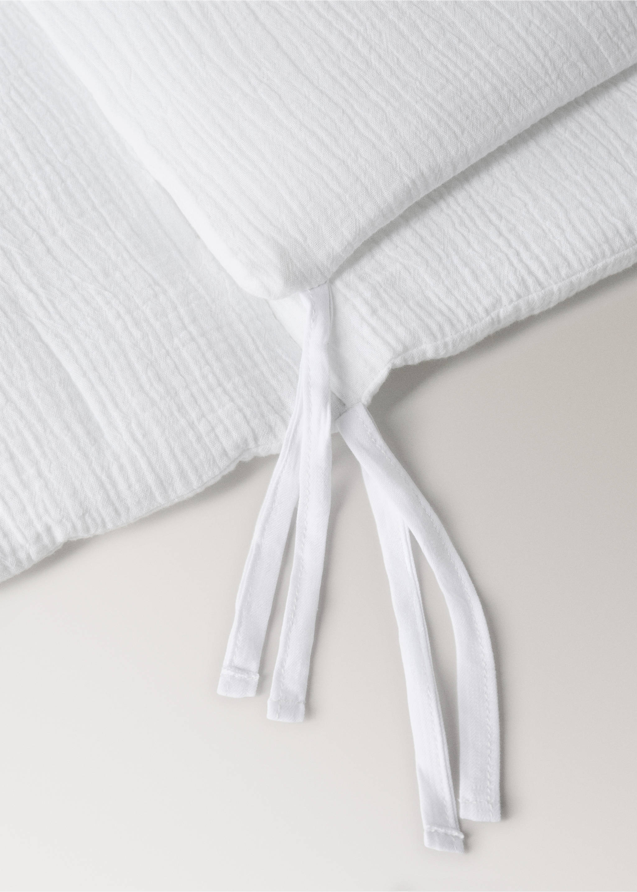 Cotton gauze protector for cot - Details of the article 1, White. Ref: 37171571-00.