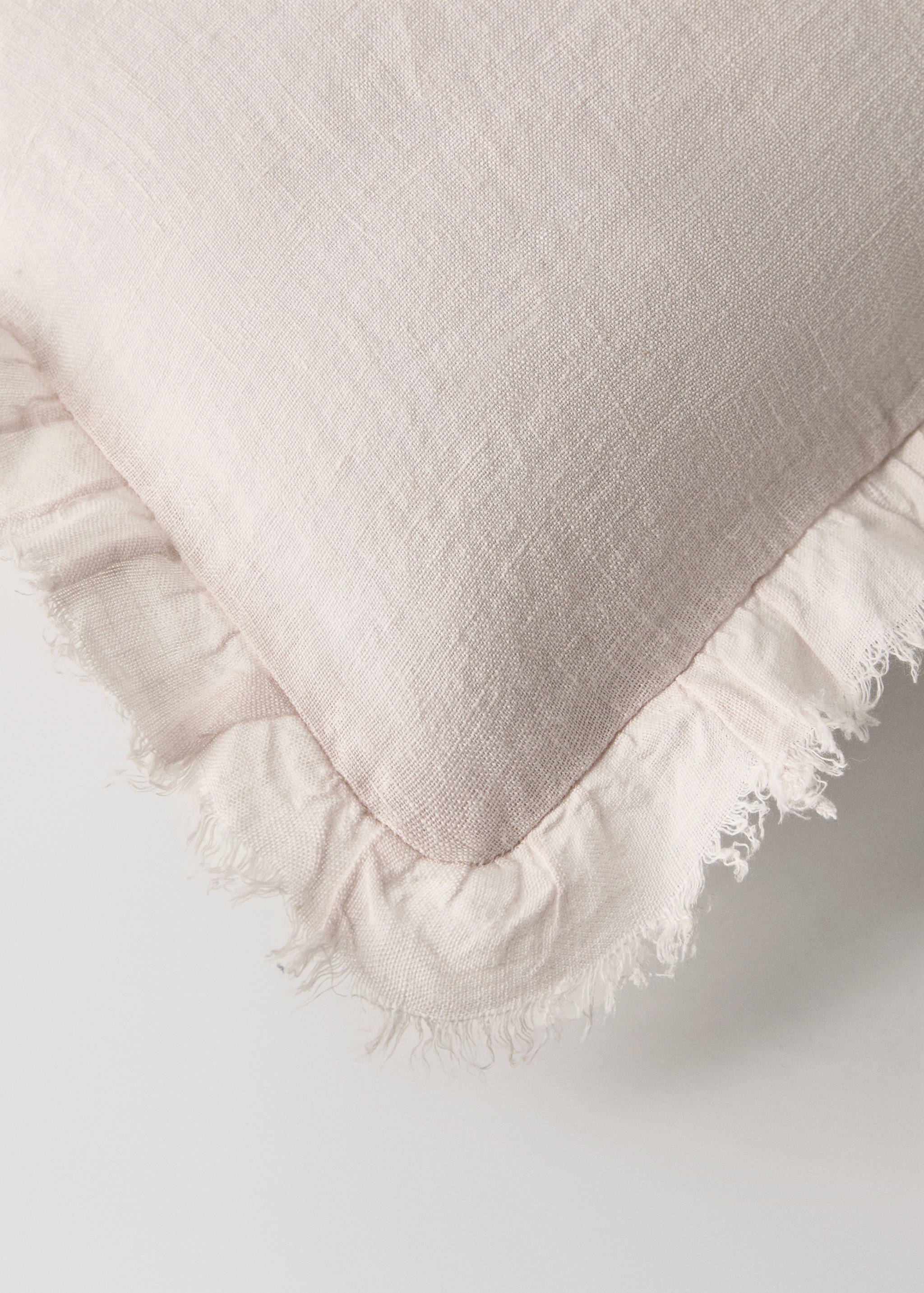 Kuddfodral för barn i linne med volangkant 30x40 cm - Detaljer om artikeln 2
