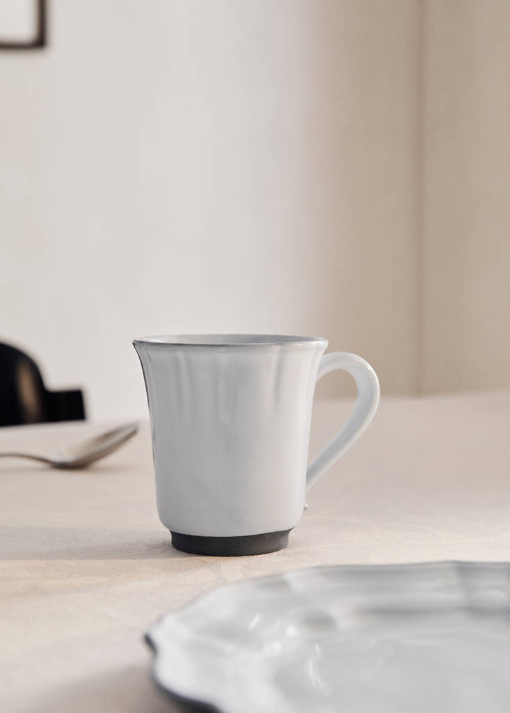 Recycled stoneware coffee cup — Light/Pastel Grey