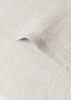Washed linen pillowcase with hemstitch 50x75 cm — Beige 3