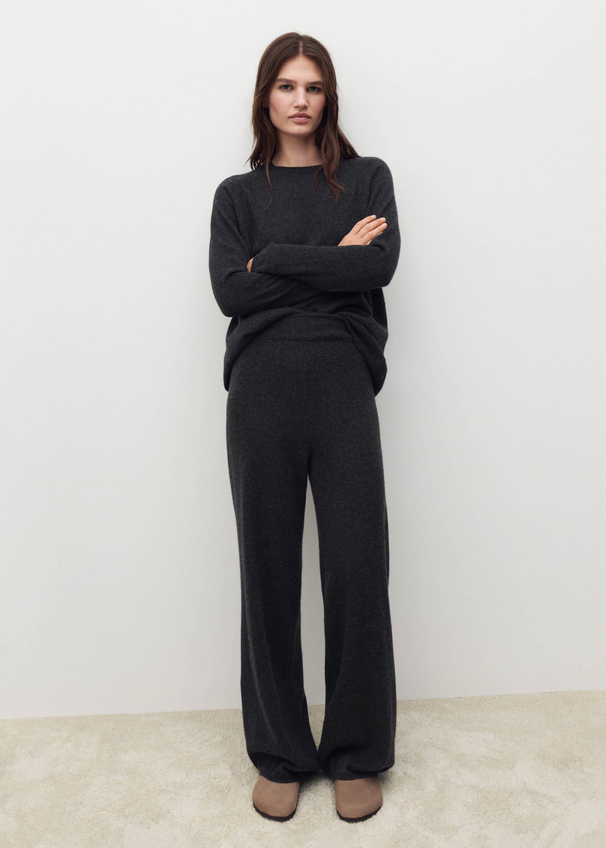 100% cashmere trousers - General plane