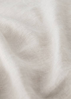 Washed linen children’s top sheet with hemstitch for 90 cm bed — Beige 2