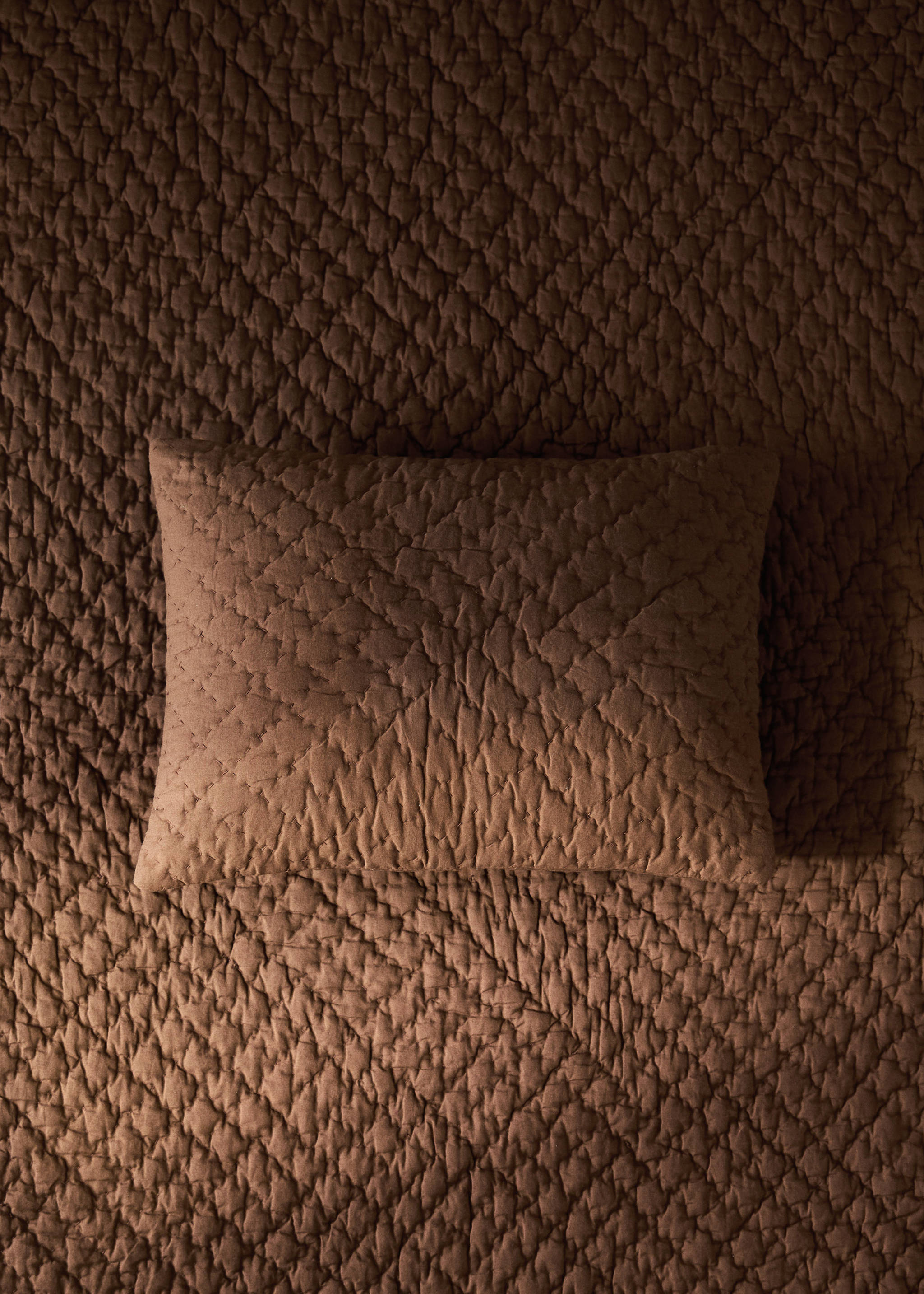 Children's hand-stitched cotton bed cushion cover, 30x40 cm - General plane