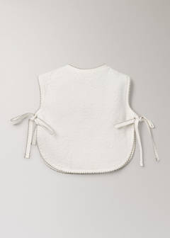 Cotton bib with decorative trim — Green 2