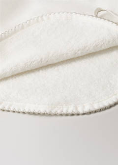 Cotton bib with decorative trim — Green 3