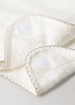 Cotton bib with decorative trim — Green 4