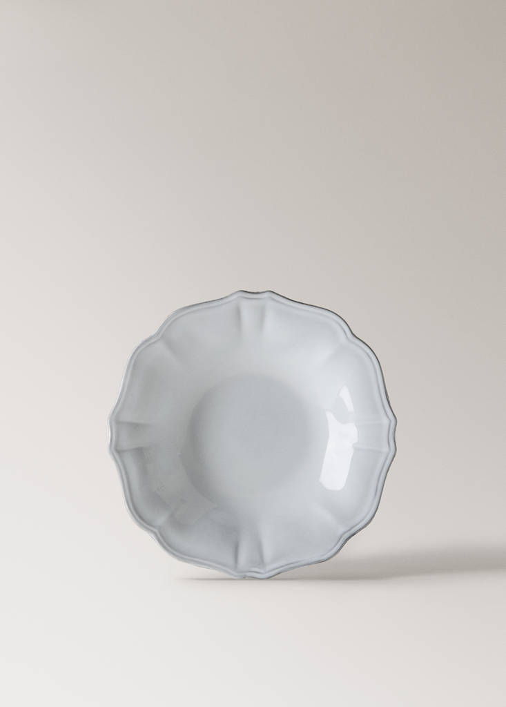Recycled stoneware soup plate — Light/Pastel Grey