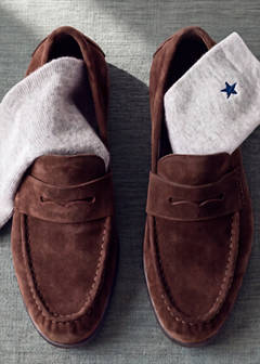 Suede mask loafer — Chocolate 2